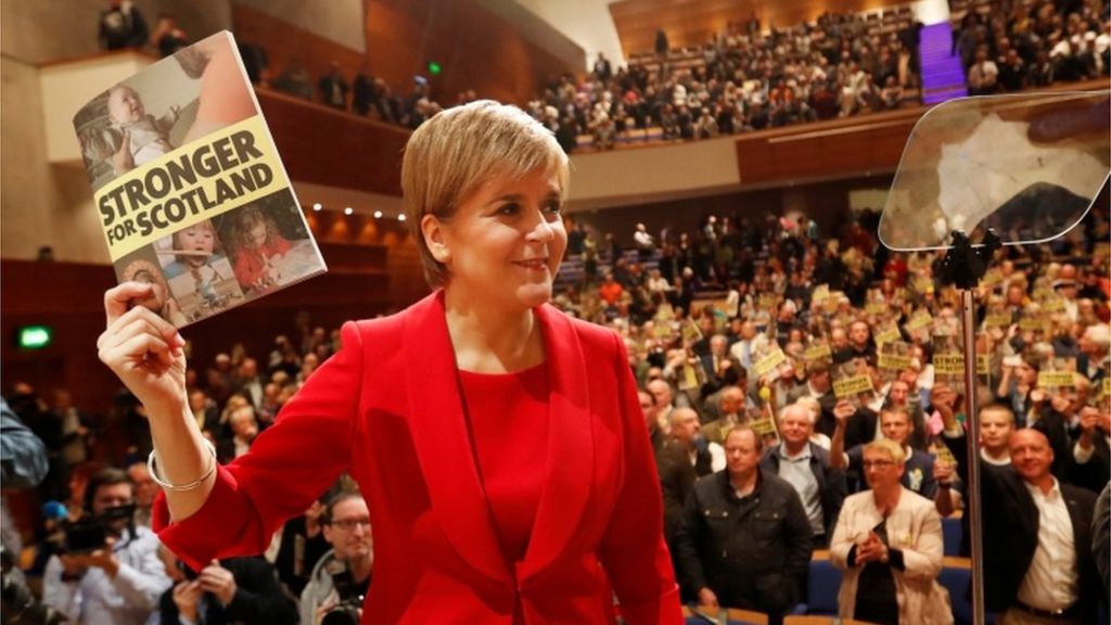 Election 2017: SNP manifesto calls for referendum 'at end of Brexit process'