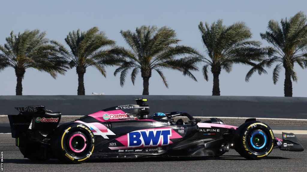 Pierre Gasly of Alpine during first practice ahead of the Formula 1 Bahrain Grand Prix in February 2024
