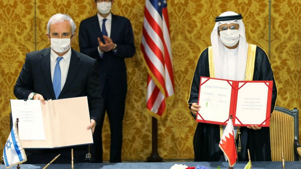 Israel And Bahrain Establish Formal Diplomatic Relations Bbc News