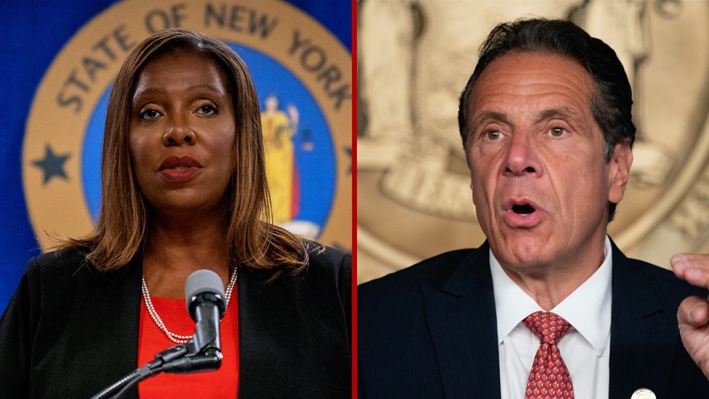 New York State Attorney General Letitia James and NY Governor Andrew Cuomo