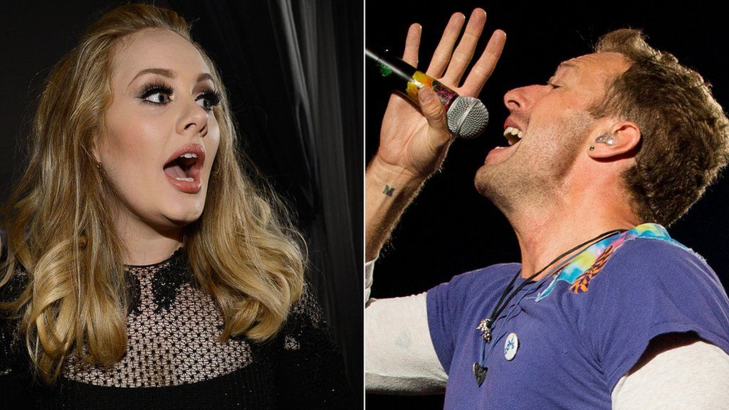 Adele and Coldplay