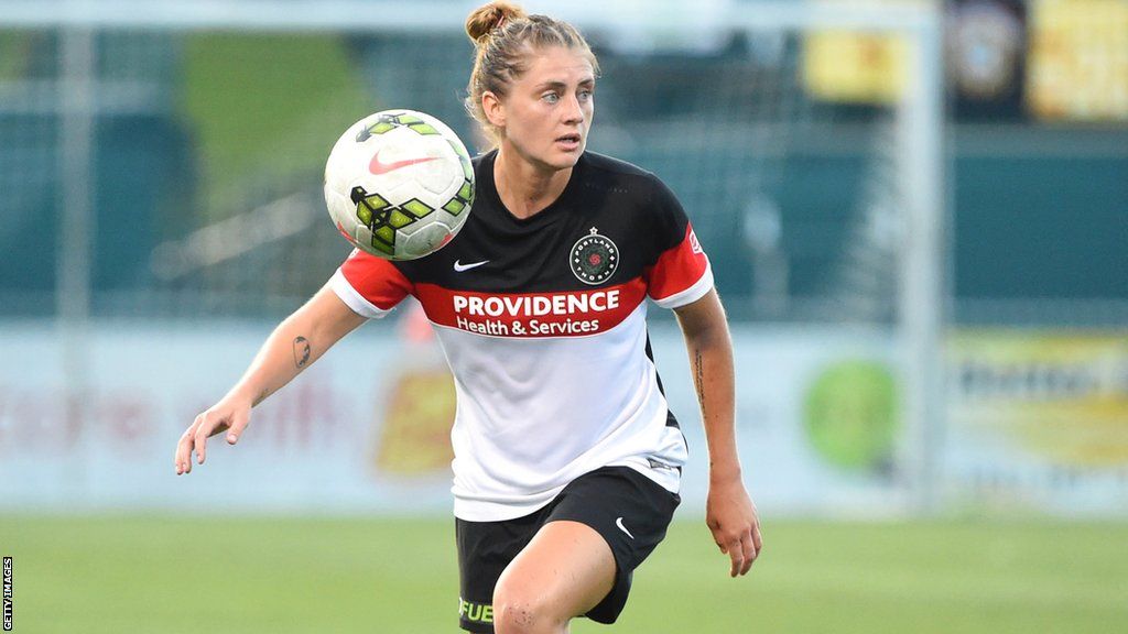 Sinead Farrelly in action for the Portland Thorns