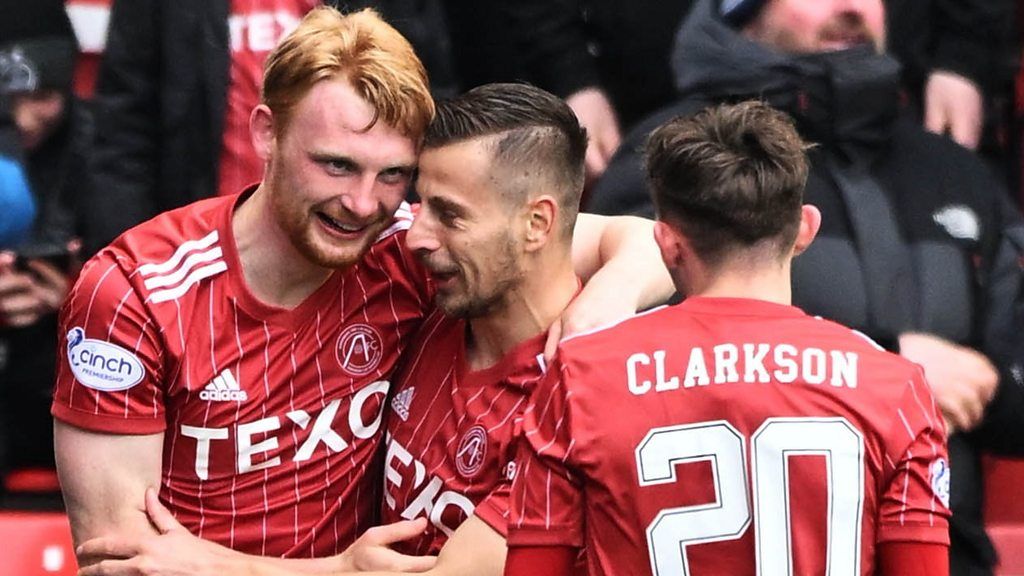 Scales cross gives Aberdeen lead against Rangers