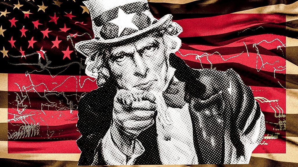 Graphic of Uncle Sam and the US flag