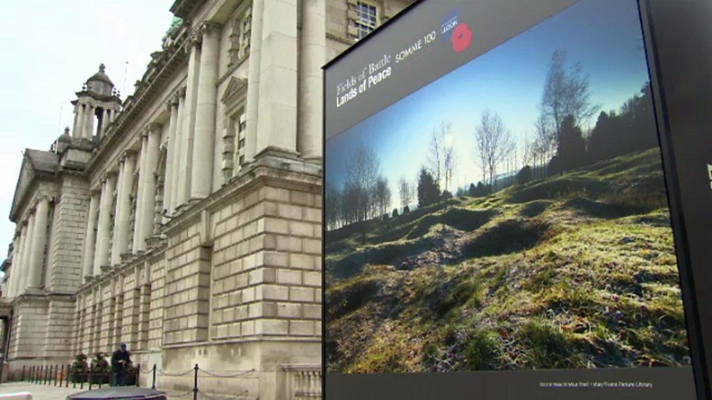 A new photographic exhibition at Belfast City Hall reflects on World War One