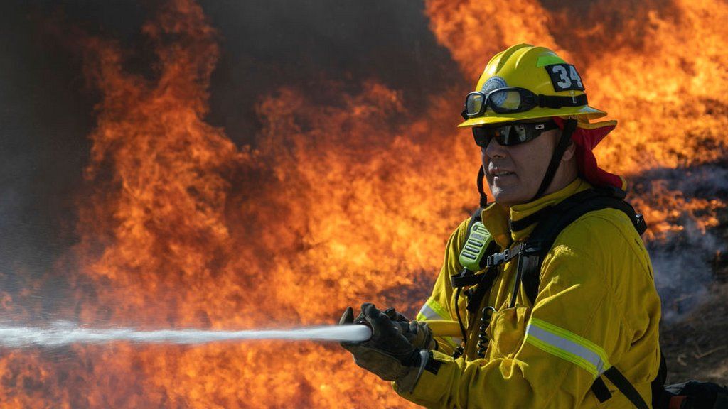 Firefighter in California, US