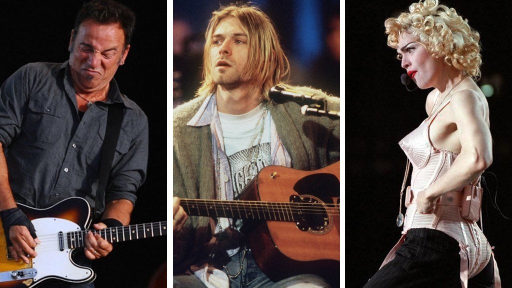 Bruce Springsteen, Nirvana and Madonna