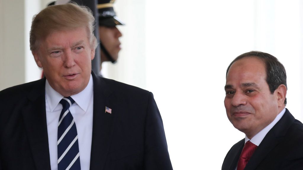 Trump backs Sisi as he seeks to 'reboot' US-Egypt ties - BBC News