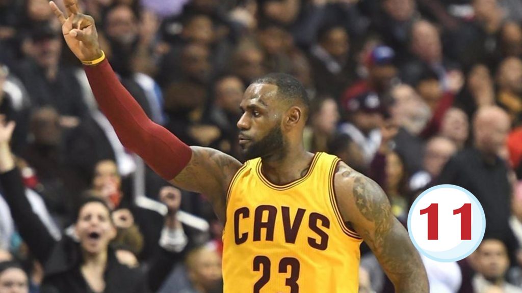BBC Sport advent calendar LeBron James' 'jawdropping' threepointer BBC Sport