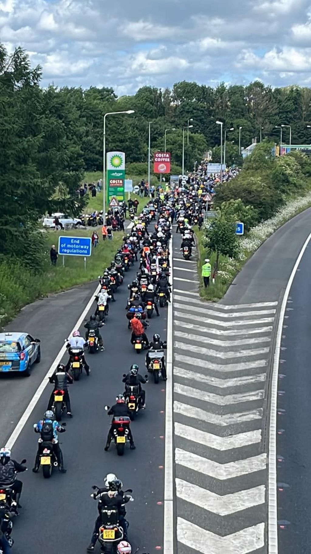 Procession at Burton services