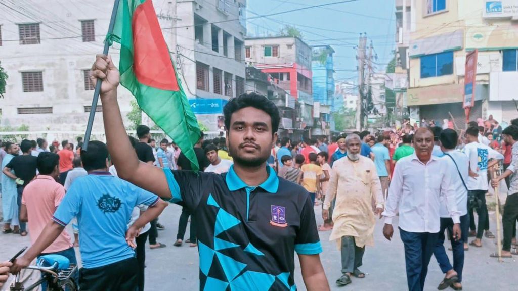 Student protester Sazid Islam, 22