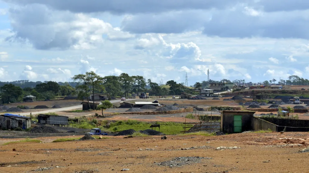 A general view of a coal stockyard is pictured in East Jaintia Hills in Meghalaya, India, on 16 September 2015