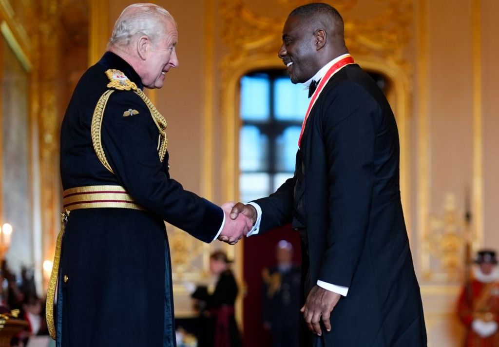 Sir Idris Elba, Activist, Actor and Musician, is made a Knight Bachelor by King Charles III at Windsor Castle. The honour recognises services to young people. Picture date: Tuesday June 2, 2026 2026.