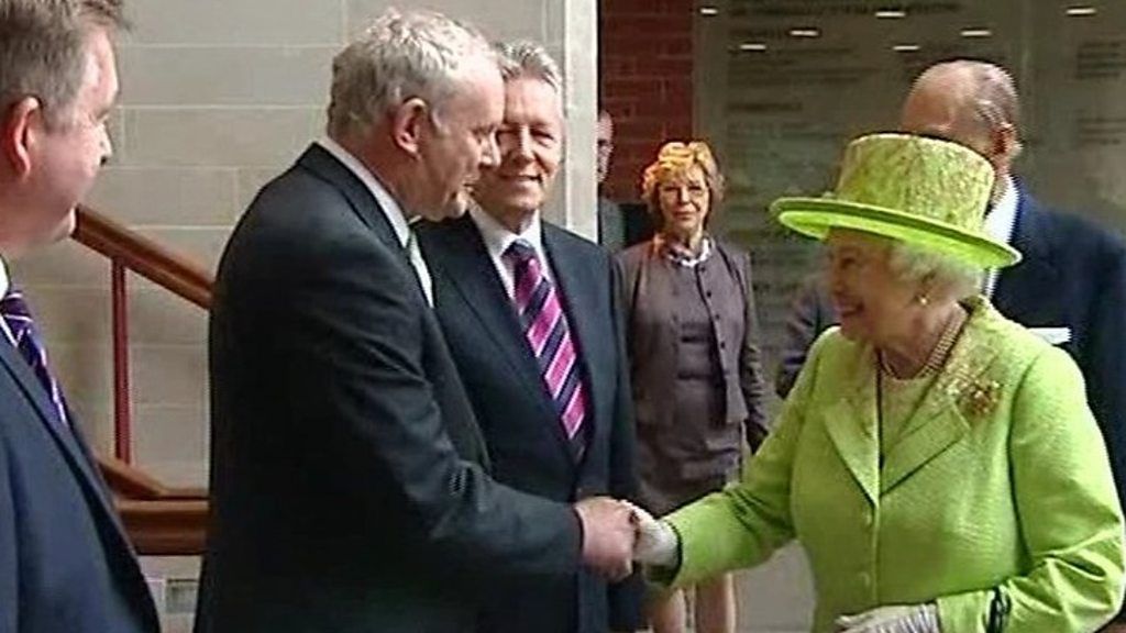 Martin McGuinness with the Queen