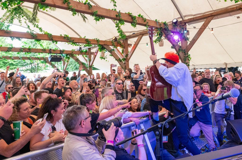 Dougie Payne, Fran Healy, Neil Primrose and Andy Dunlop of Travis perform during day one of the TRNSMT 