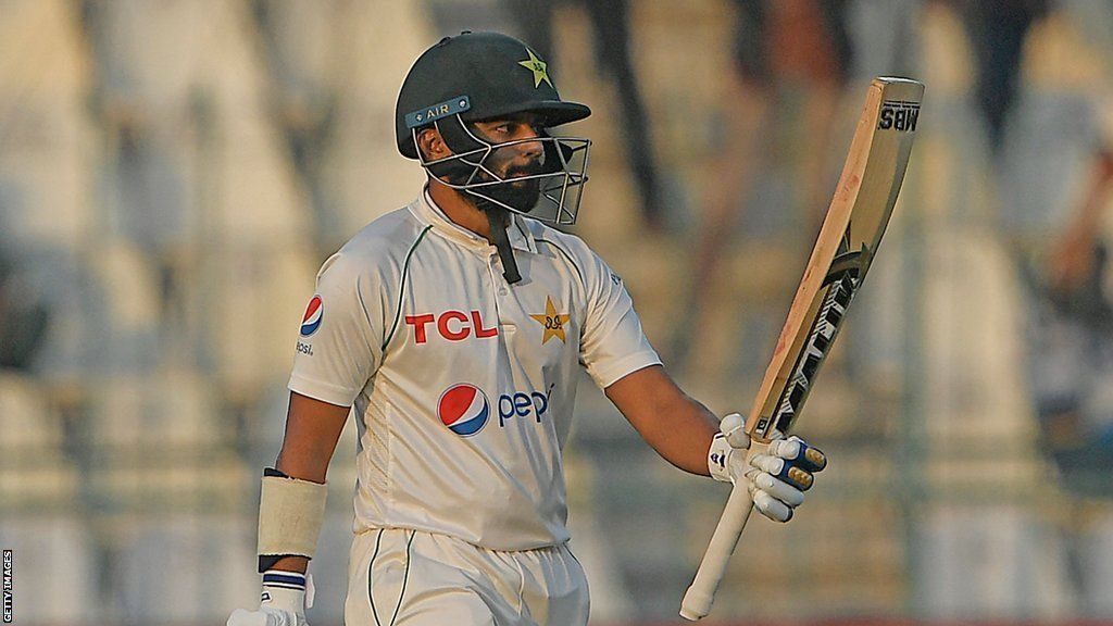 Saud Shakeel playing for Pakistan