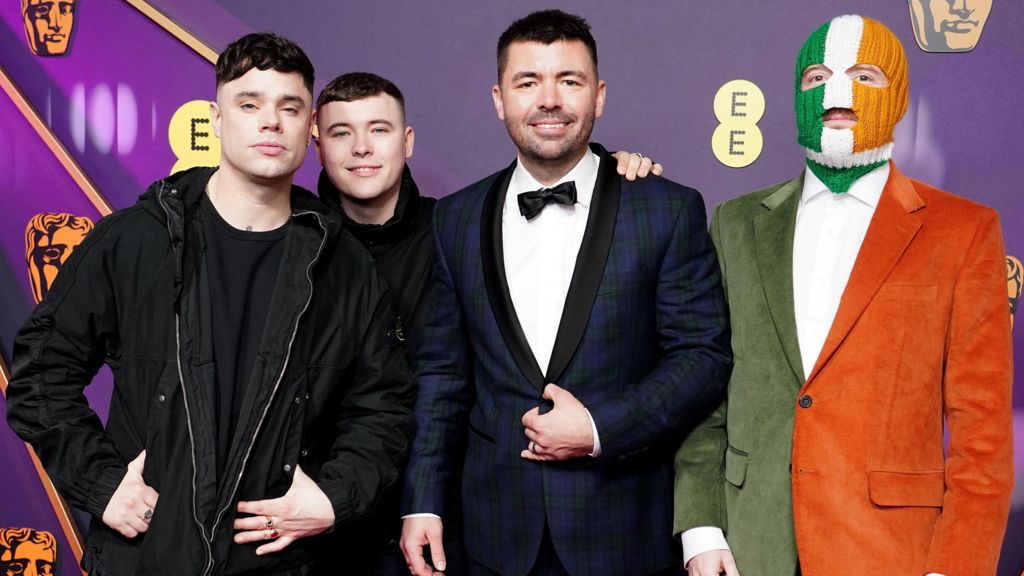 Kneecap attend the 2025 Bafta Awards