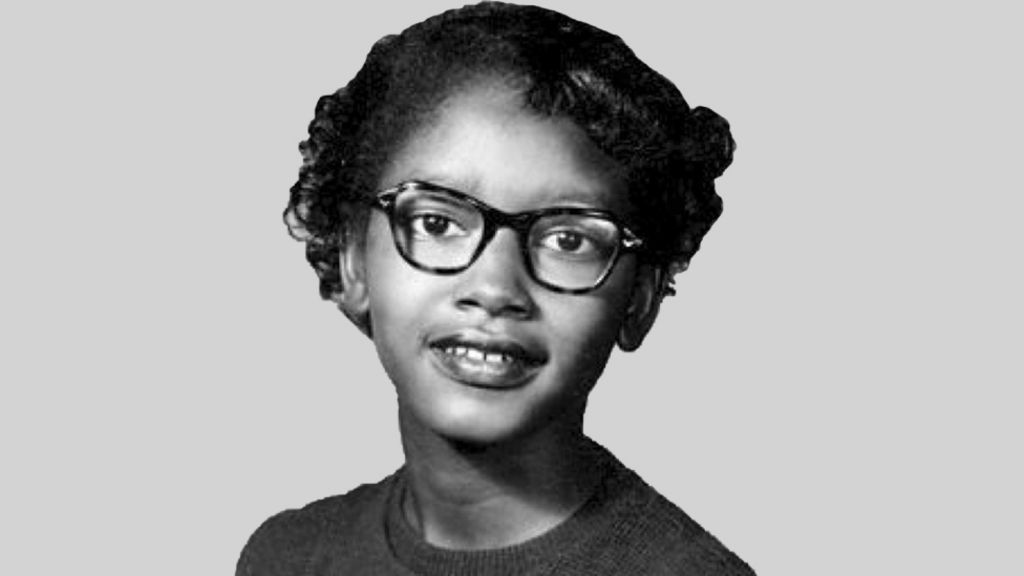 A picture of Claudette Colvin portraying black history