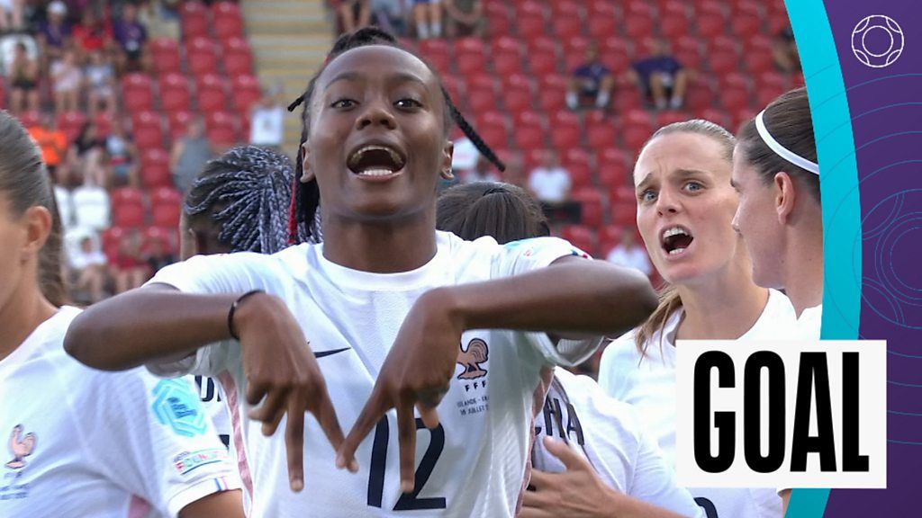 Euro 2022: Melvine Malard puts France ahead against Iceland inside a minute