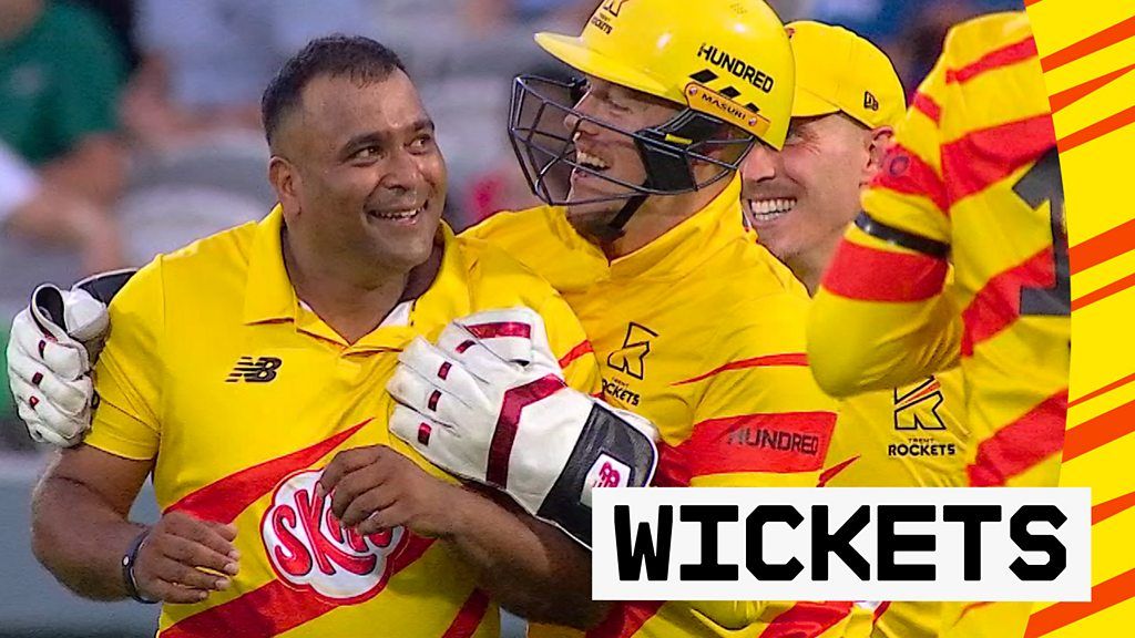 The Hundred: Trent Rockets' Samit Patel takes two wickets in two shots