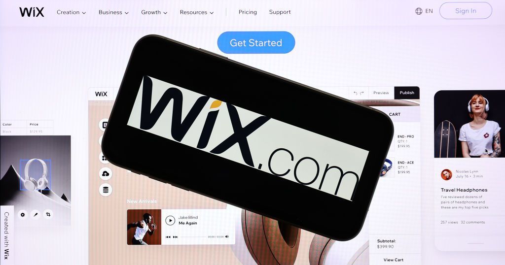 Wix website