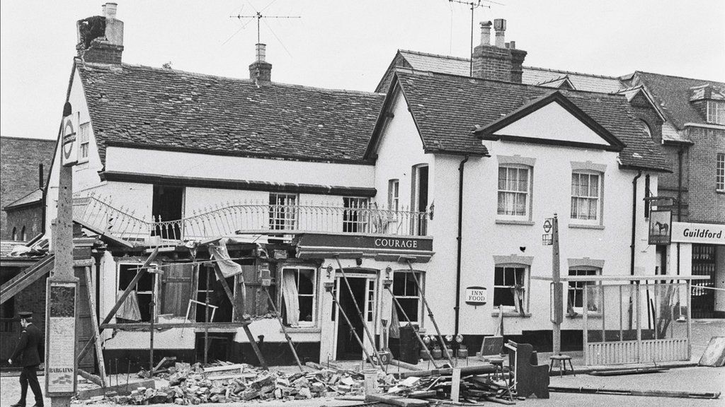 Horse & Groom pub after the explosion