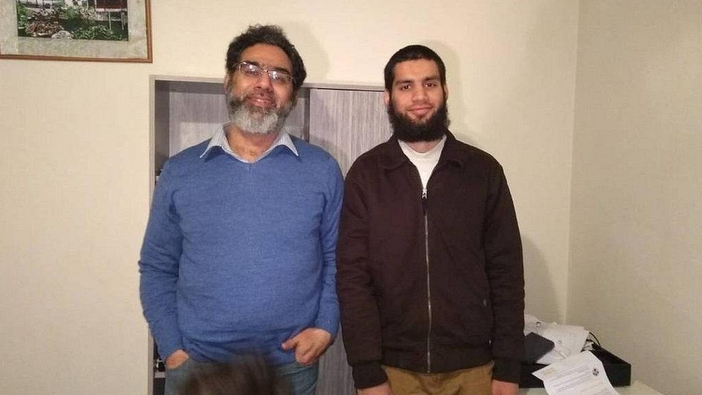 Pakistani victims Naeem Rashid, 50, and his 21-year-old son Talha
