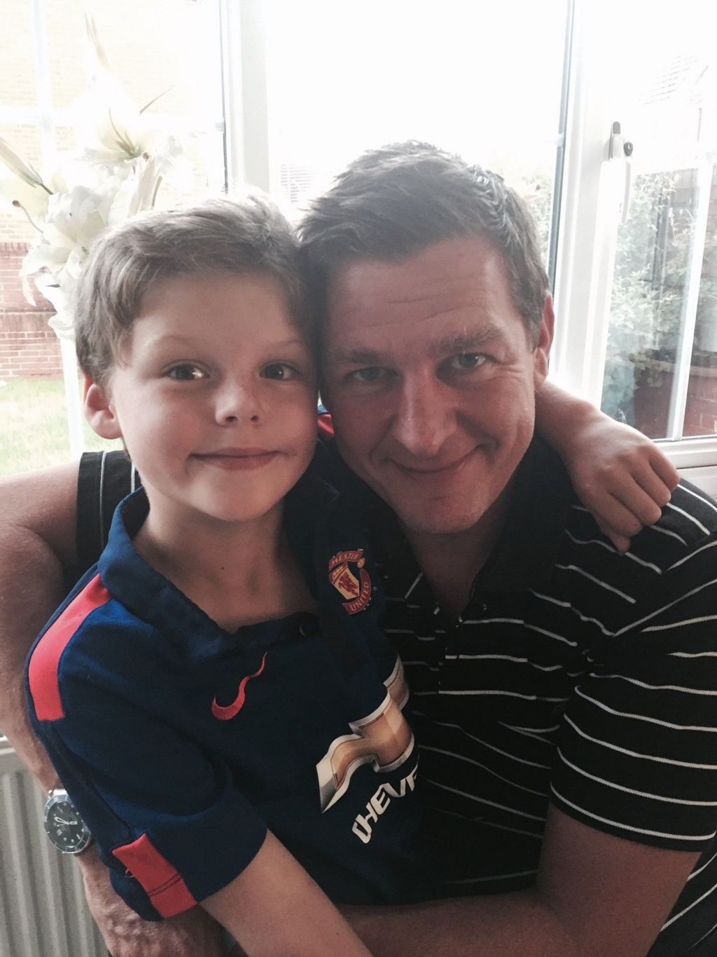 Fraser and his dad Stuart 