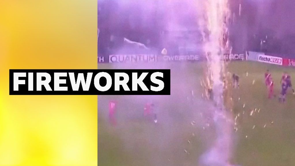 Watch: Fireworks explode during Argentine game
