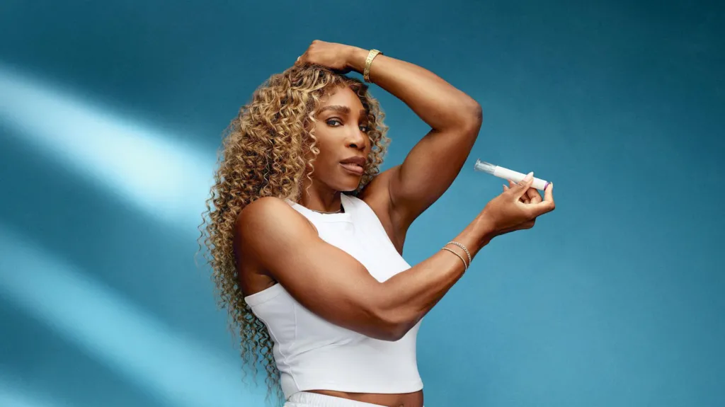 Tennis great Serena Williams poses for an ad campaign for a weight loss jab 