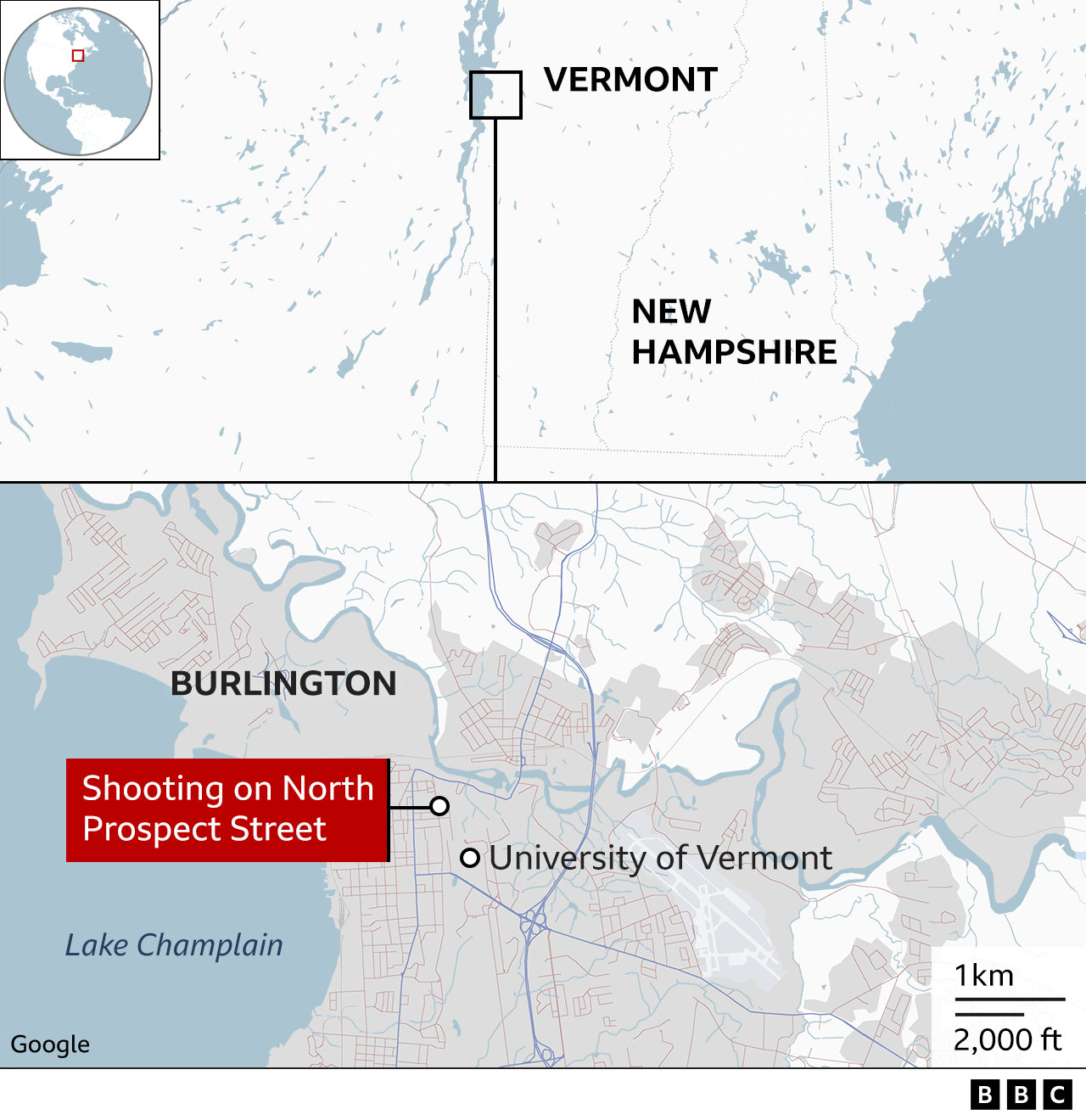 Vermont shooting: Victim jumped fence to escape attack after he was hit ...