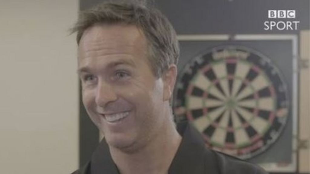 Champions League of Darts Michael Vaughan takes on ninedart challenge