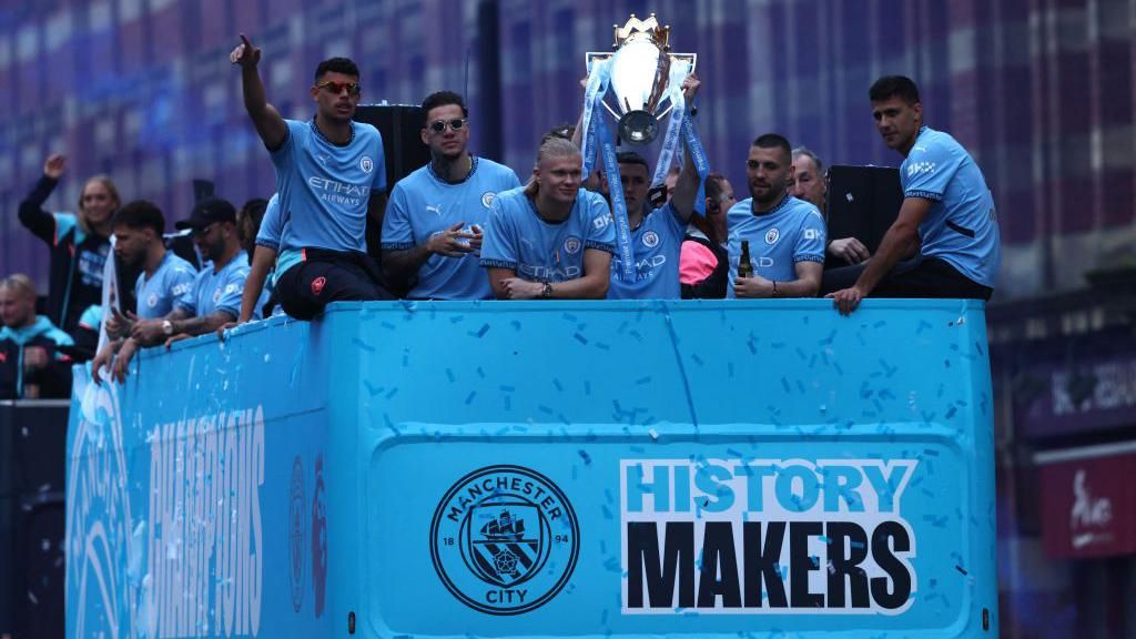 Manchester City's bus parade