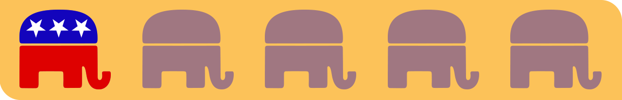one elephant
