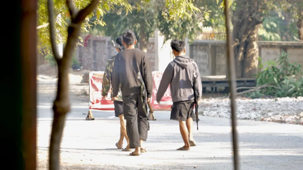 Young fighters in Mandalay region