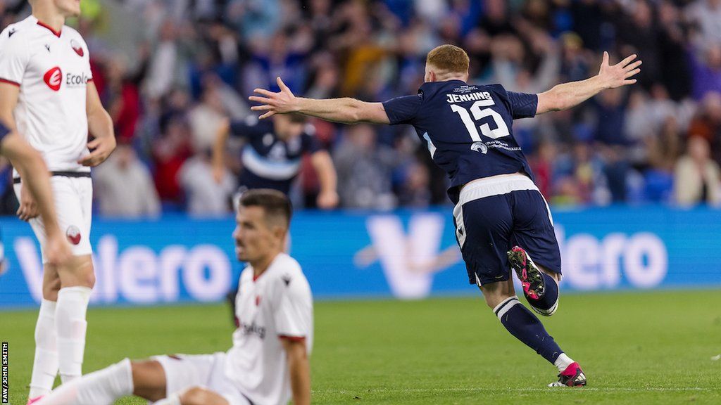 Lee Jenkins celebrates