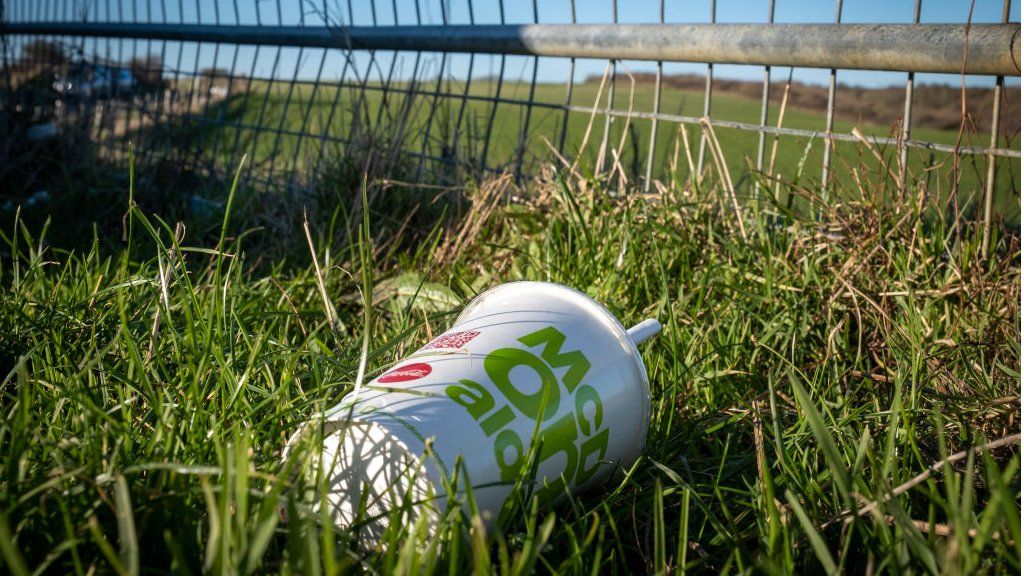 Discarded McDonald's cup