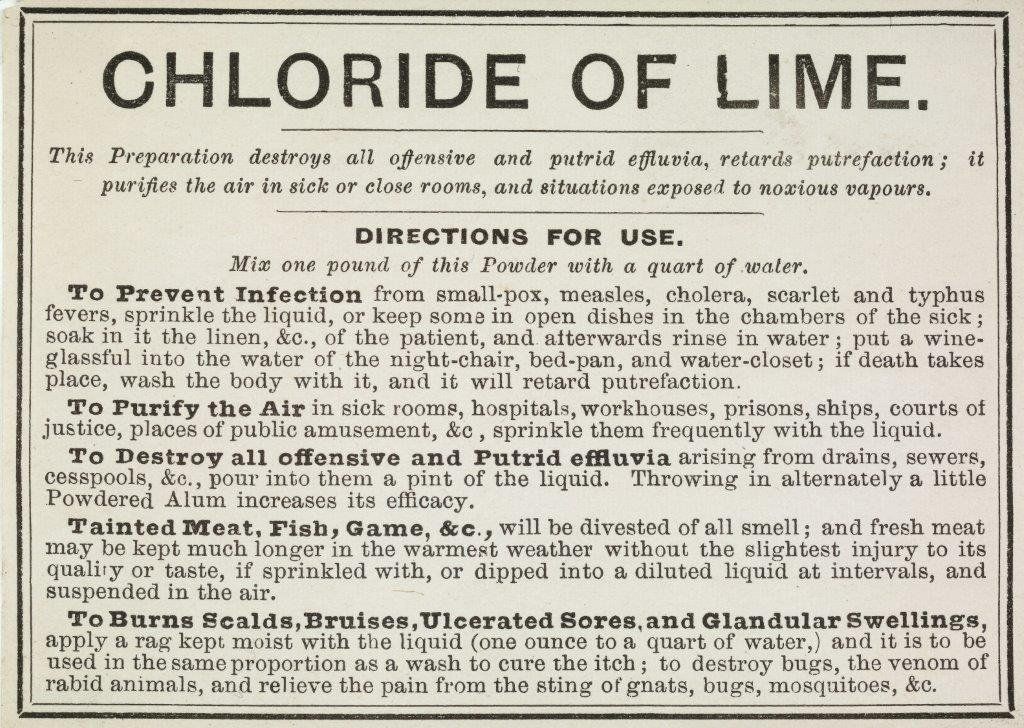 Chloride of Lime label