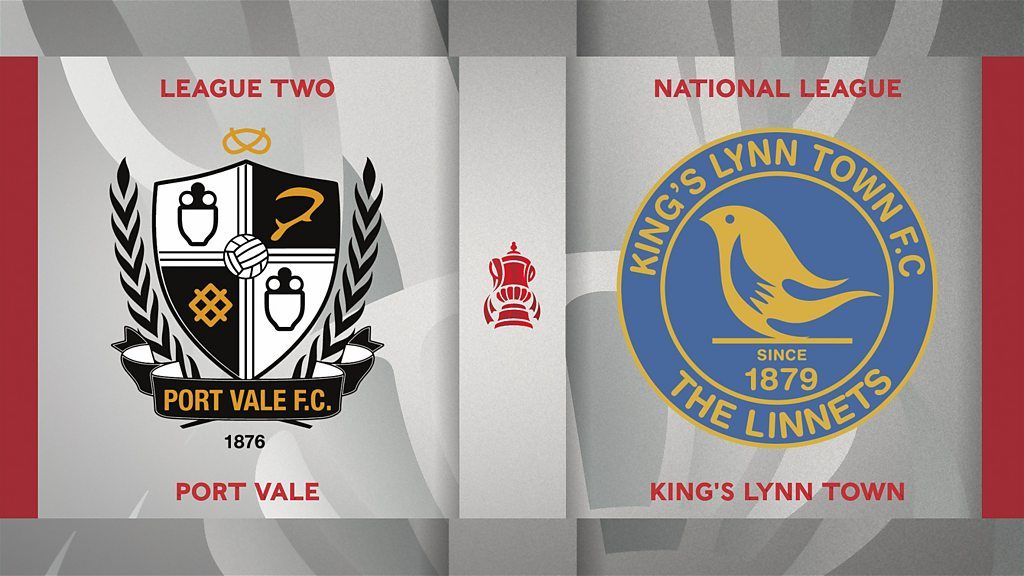 FA Cup Port Vale 01 King's Lynn Town highlights BBC Sport