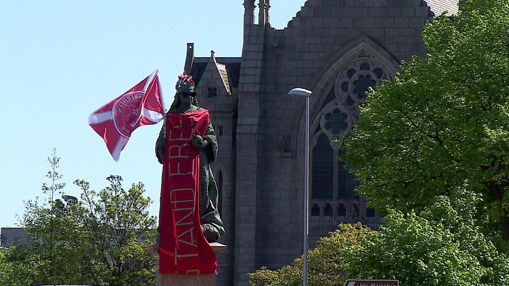 Aberdeen turns red for Scottish Cup finale