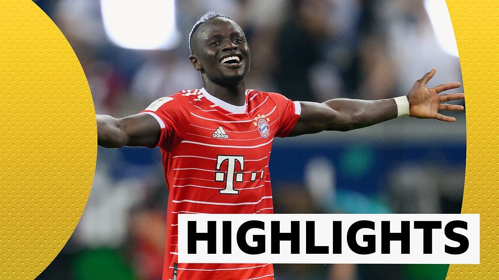 Bundesliga: Sadio Mane strikes on debut as Bayern Munich score six against Frankfurt