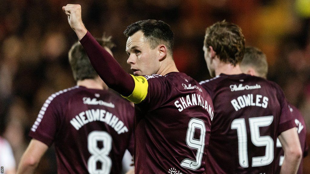Shankland celebrates his second goal of the game