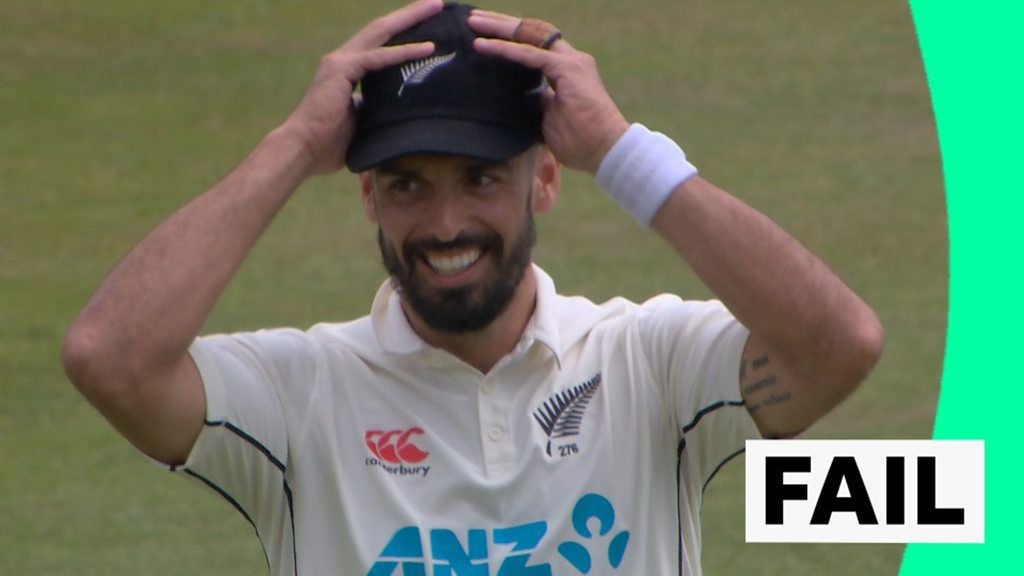 England v New Zealand: Mitchell's catch prank goes wrong