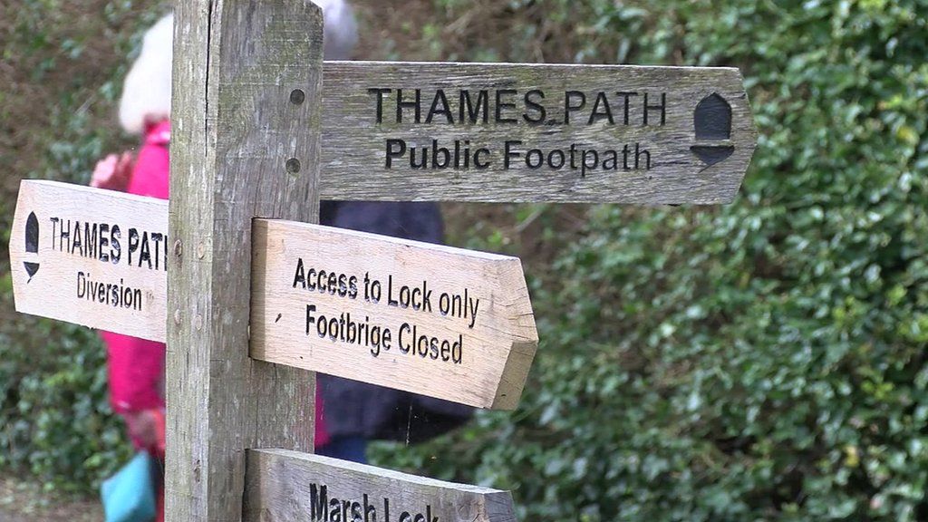 Thames path signs