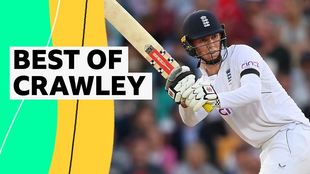 England v South Africa: Best shots of Zak Crawley's unbeaten 69