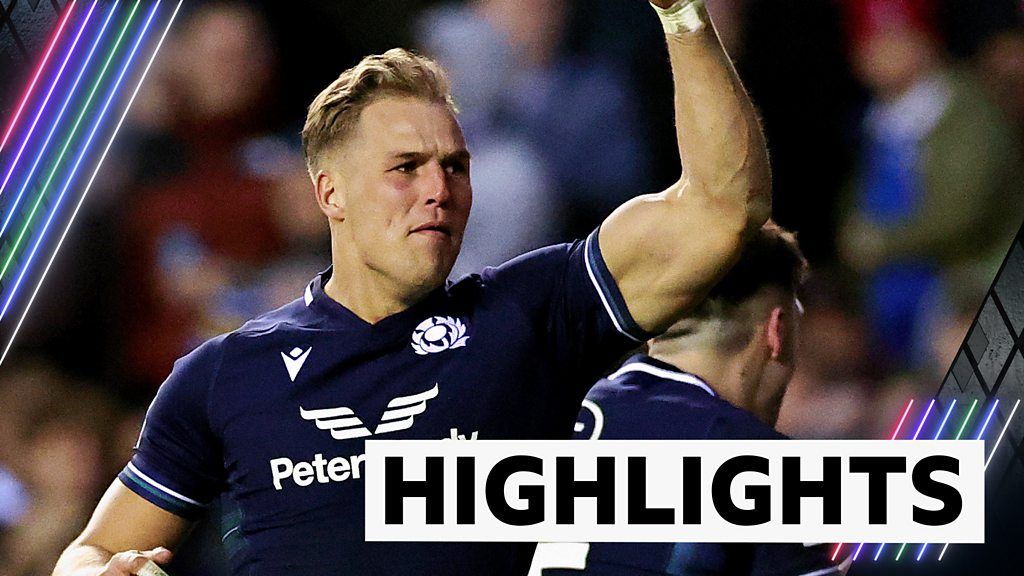 Scotland beat England as Van der Merwe scores hat-trick