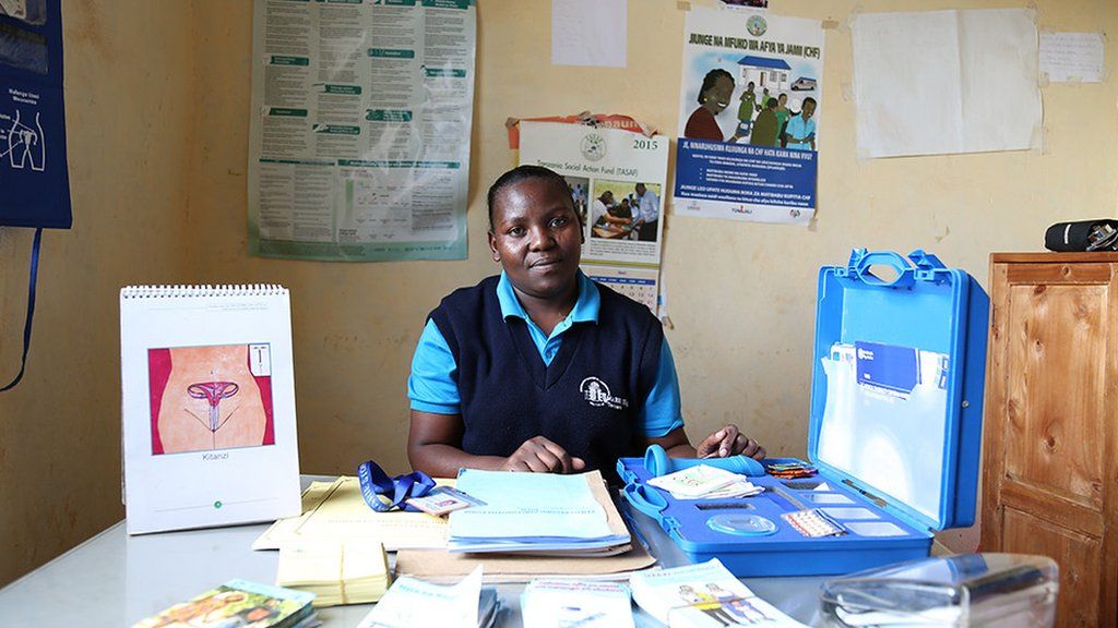 Emma Shinyaka, team leader of the Marie Stopes Outreach team in Makambako district, Tanzania, in 2017