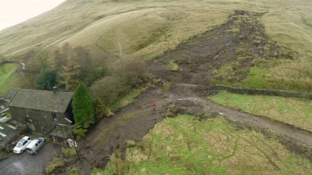 Landslidehit Todmorden family unable to return home BBC News