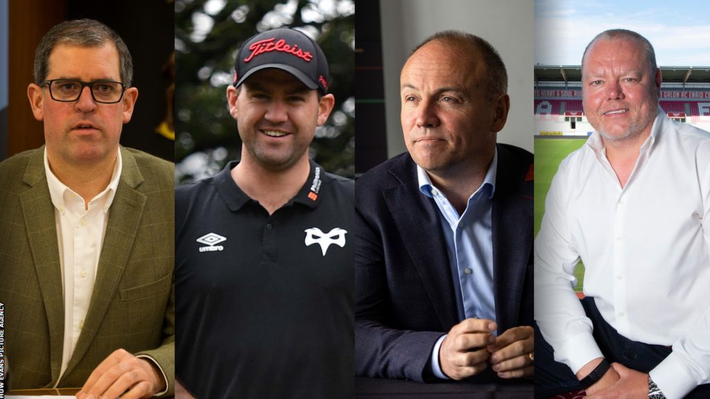 Cardiff's Richard Holland, Ospreys' Chris Lawlor, Dragons' David Buttress, and Scarlets chairman Simon Muderack sit on the Professional Rugby Board as the regional representatives