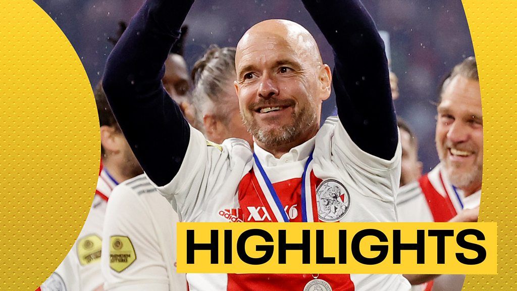 Erik ten Hag: New Man Utd boss leads Ajax to Eredivisie title with 5-0 win